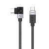 Кабель кутовий Orico CW240 USB-C to USB-C PD 240W 0.5 m Black (6941788830110)