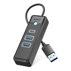 Хаб USB Orico PWC2U-U3 3-портовий 2x USB-A 3.0 1x USB-C 3.0 0,5 м (6941788855328)