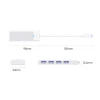 Хаб USB Orico PAPW4A-U3 4x USB-A 3.0 1м White (6941788868779)