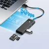 USB Hub Orico PAPW3AT-U3 4-портовий 3x USB-A 3.0 + картридер microSD/SD 1м Black (6941788868922)