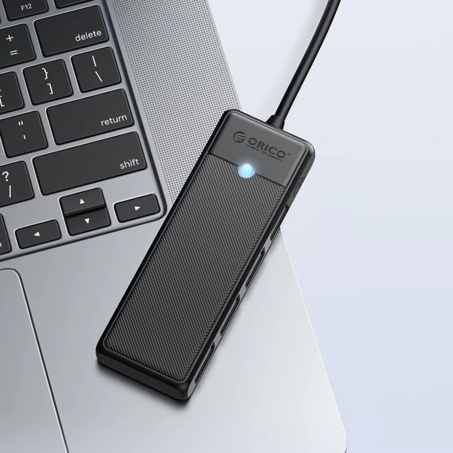 Хаб USB Orico PAPW4A-C3 4-портовий 4x USB-A 3.0 0.15м Black (PAPW4A-C3)