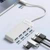 USB Hub Orico PAPW4A-C3 4-портовий 4x USB-A 3.0 1,8 м White (6941788869134)
