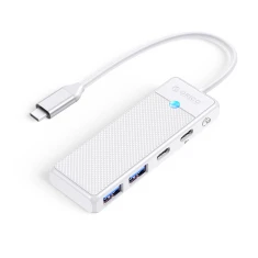 Хаб USB Orico PAPW2AC-C3 4-портовий 2xUSB-A 3.0 1xUSB-C 3.0 PD 100W (6941788869172)