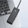 Hub USB Orico PAPW3AT-U3 4-port 3xUSB-A 3.0 з картрідером microSD/SD Black