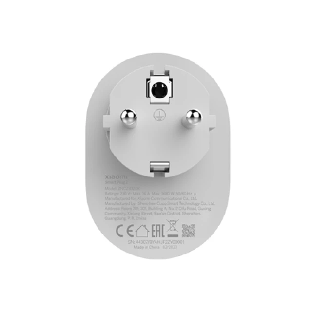 Розумна розетка Xiaomi Smart Plug 2 EU (6941812706626)