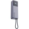 Портативний зарядний пристрій Xiaomi 165W 10000 mAh зі вбудованим кабелем Gray (6941812743614)