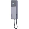 Портативний зарядний пристрій Xiaomi 165W 10000 mAh зі вбудованим кабелем Gray (6941812743614)