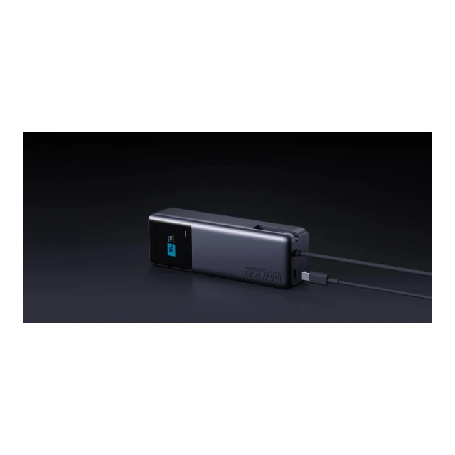 Портативний зарядний пристрій Xiaomi 165W 10000 mAh зі вбудованим кабелем Gray (6941812743614)