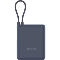 Портативний зарядний пристрій Xiaomi 33 Вт 10000 mAh USB-C зі вбудованим кабелем Ice Blue (6941812774717)