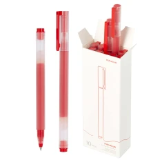 Гелева ручка Xiaomi High-capacity Gel Pen 10 шт Red (6941812792308)