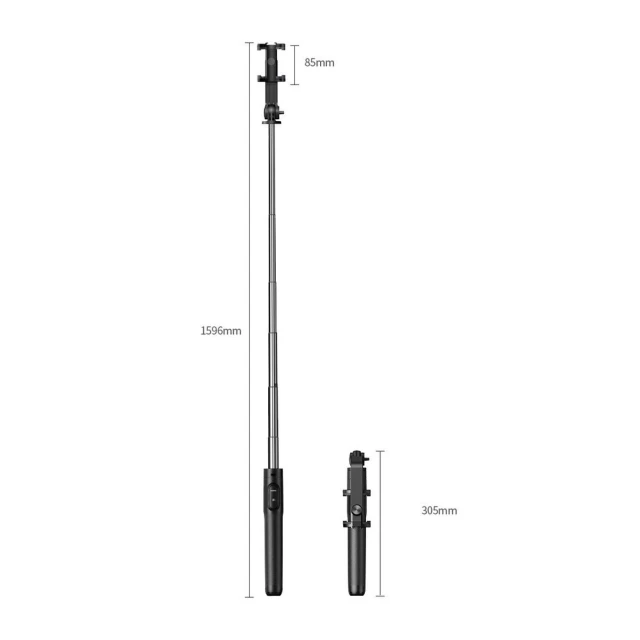 Універсальний штатив Ugreen with Stand and Bluetooth Remote Control 1.5m Black (6941876210626)