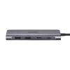 USB-хаб Ugreen CM195 5-in-1 USB-C to 2xUSB-A/HDMI/SD/TF PD Silver (15214)