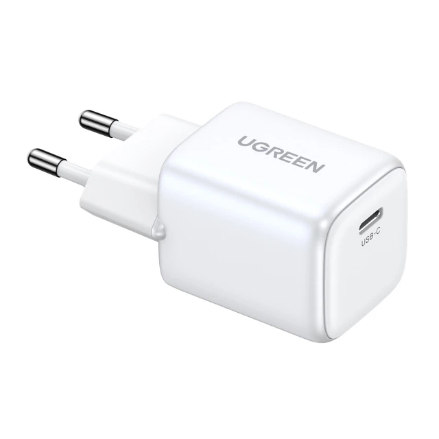 Мережевий зарядний пристрій Ugreen Nexode Mini CD319 PD 30W USB-C White (15326)
