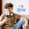 Мережевий зарядний пристрій Ugreen Nexode Mini CD319 PD 30W USB-C White (15326)
