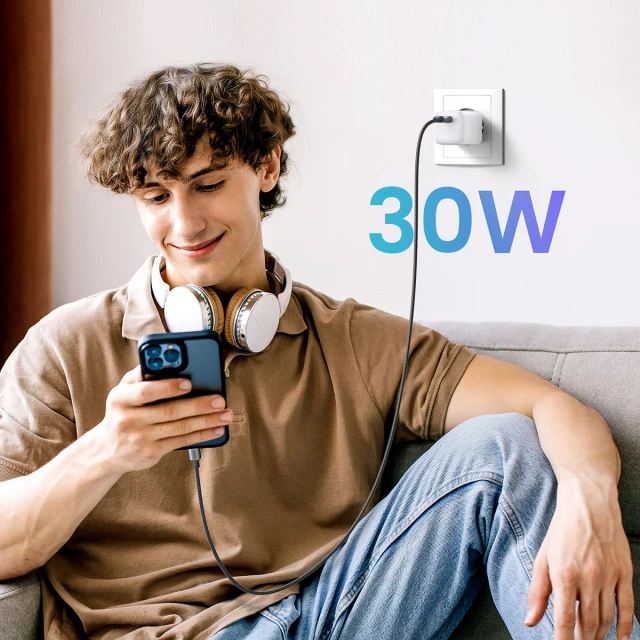 Мережевий зарядний пристрій Ugreen Nexode Mini CD319 PD 30W USB-C White (15326)
