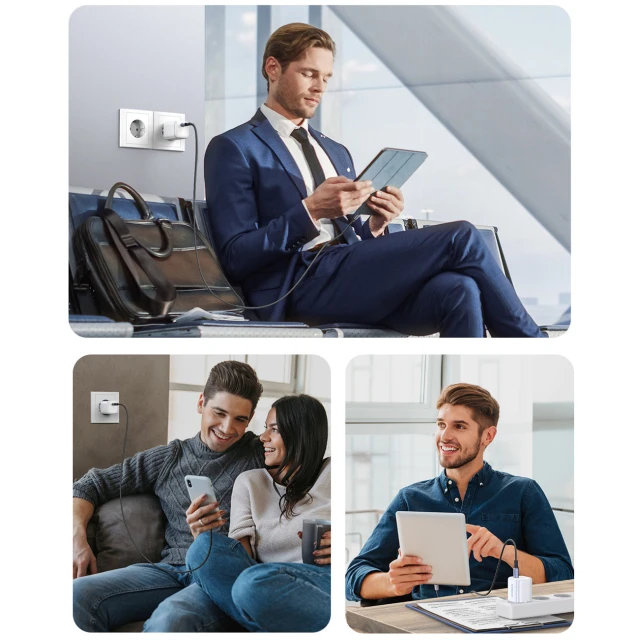 Мережевий зарядний пристрій Ugreen Nexode Mini CD319 PD 30W USB-C White (15326)