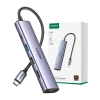 USB-хаб Ugreen CM478 5-in-1 USB-C to 3xUSB-A/HDMI/USB-C PD Silver (15495-Ugreen)