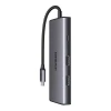 USB-хаб Ugreen CM498 7-in-1 USB-C to 2xUSB-A/2xUSB-C/HDMI/SD/TF Silver (15531)