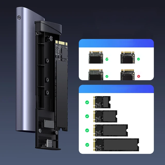 Obudowa SSD M.2 NVMe/SATA Ugreen CM767 2TB USB-C 3.1 G (15813)