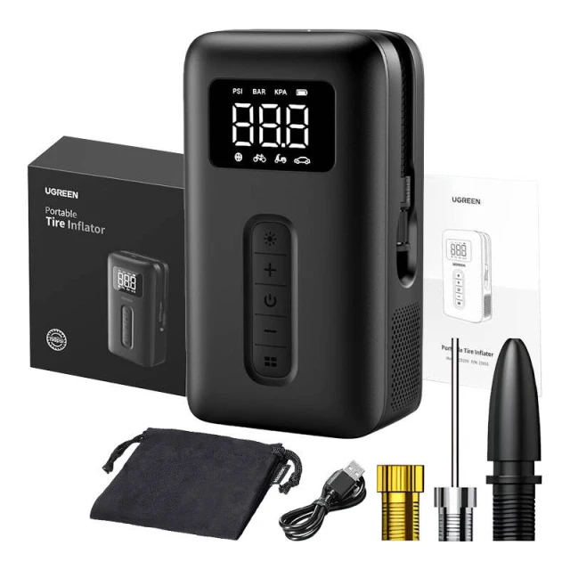 Автомобільний насос Ugreen 250 mAh Black (CRNL040001) (15951)