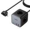 Мережевий подовжувач Ugreen 2x USB-C/2x USB-A/3x AC 65W Black (6941876221264)