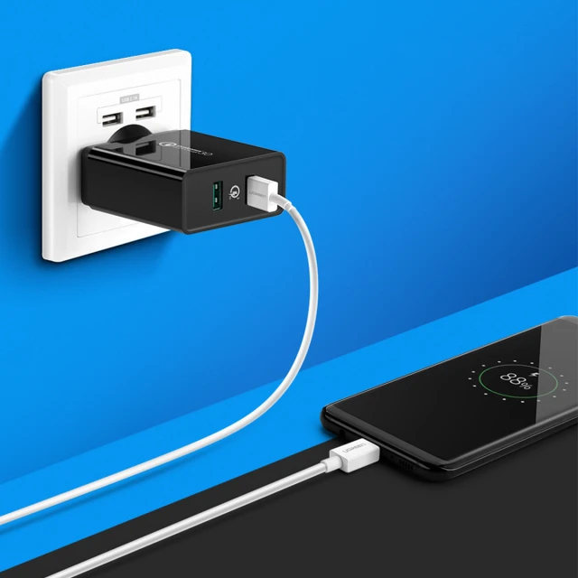 Мережевий зарядний пристрій Ugreen QC 36W 2xUSB-A Black (10216B)
