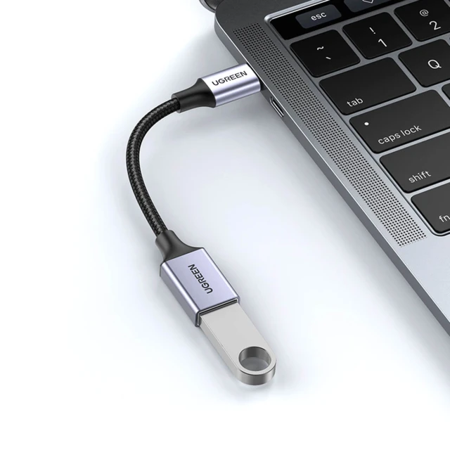 Адаптер Ugreen USB-C to USB-A 5Gb/s 0.15m Black (6941876222285)