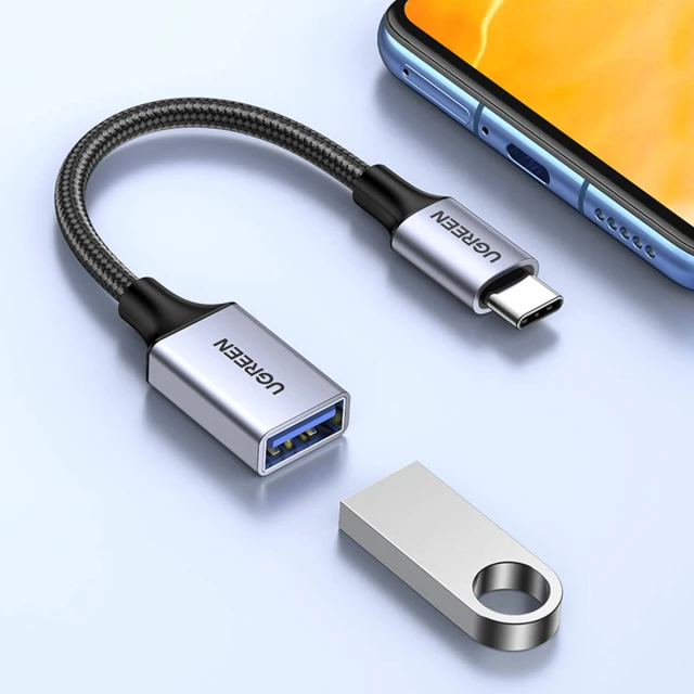 Адаптер Ugreen USB-C to USB-A 5Gb/s 0.15m Black (6941876222285)