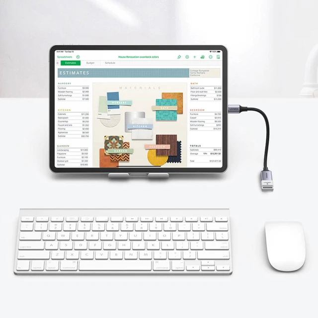 Адаптер Ugreen USB-C to USB-A 5Gb/s 0.15m Black (6941876222285)