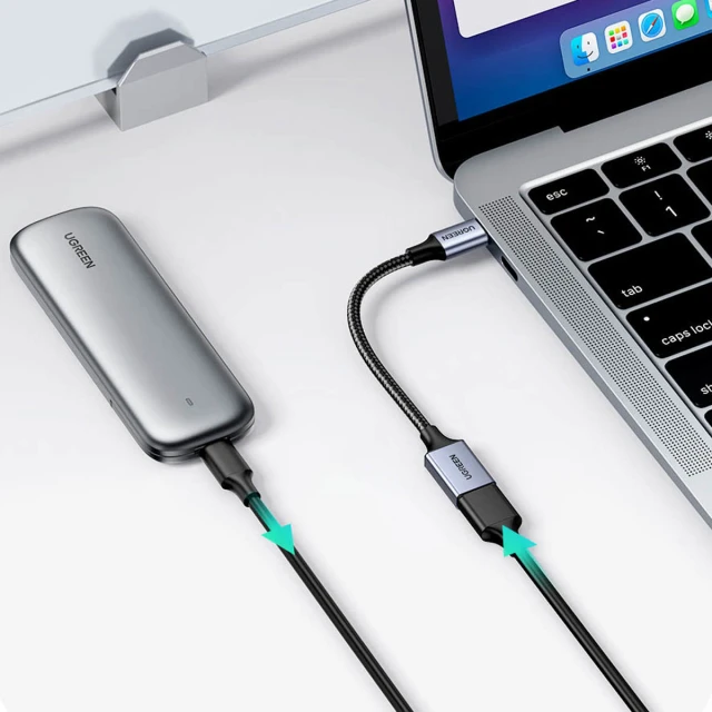 Адаптер Ugreen USB-C to USB-A 5Gb/s 0.15m Black (6941876222285)