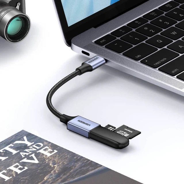 Адаптер Ugreen USB-C to USB-A 5Gb/s 0.15m Black (6941876222285)