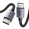Кабель Ugreen DisplayPort 1.4 8K 60Hz 32.4Gbps 1m Black (6941876229031)