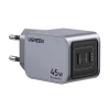 Мережевий зарядний пристрій Ugreen Nexode Pro 45W 2x USB-C Grey (6941876230082)