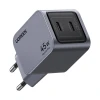 Мережевий зарядний пристрій Ugreen Nexode Pro 45W 2x USB-C Grey (6941876230082)