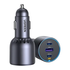 Автомобильное зарядное устройство Ugreen EC703 USB-A | 2x USB-C Black (6941876230242)