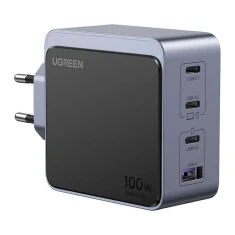 Сетевое зарядное устройство Ugreen Nexode Air 100W 3x USB-C | USB-A Grey (6941876230433)