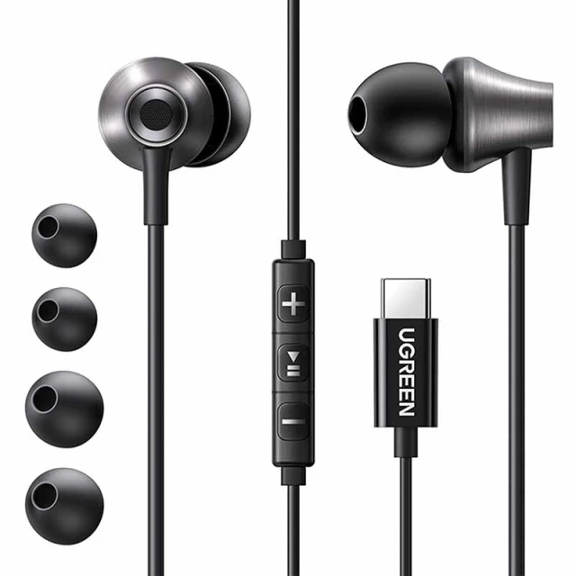 Навушники Ugreen 3.5mm EP105 Чорні (35753)