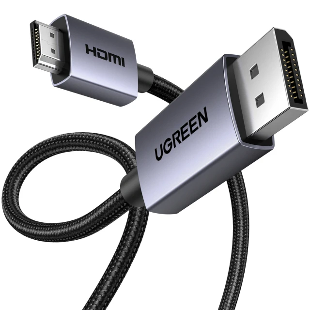 Кабель Ugreen DP123 DisplayPort to HDMI 4K 30Hz 1.5m (35841)