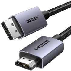 Кабель Ugreen DP123 DisplayPort to HDMI 4K 30Hz 1.5m (35841)