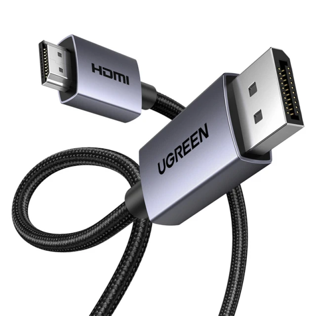 Кабель Ugreen DP123 DisplayPort to HDMI 4K 30Hz 2m (35842)