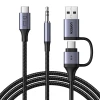 Аудіо-адаптер Ugreen USB-C to Jack 3.5mm | USB-C | USB-A (6941876240098)