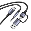 Аудіо-адаптер Ugreen USB-C to Jack 3.5mm | USB-C | USB-A (6941876240098)