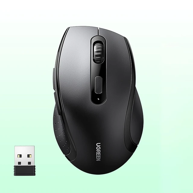 Мишка Ugreen бездротова ергономічна оптична Black (6941876240128)