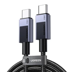 Кабель Ugreen USB-C to USB-C PD 2m Grey (6941876240685)