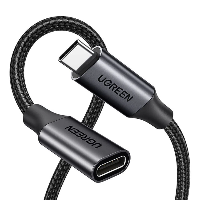 Кабель-подовжувач Ugreen USB-C 3.2 (Male to Female) 0.5m Black (6941876241729)