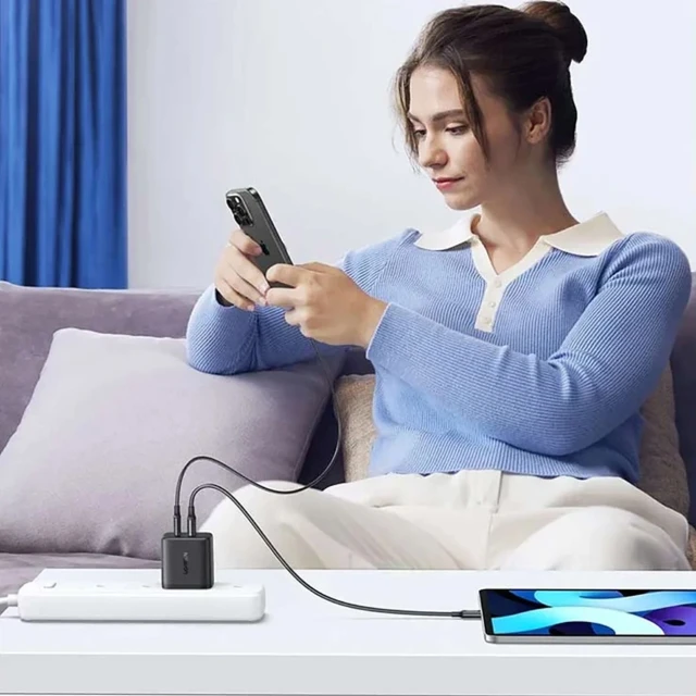 Мережевий зарядний пристрій Ugreen X227 20W USB-A | USB-C Black (6941876243020)