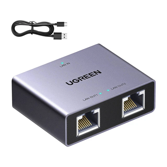Розгалужувач Ugreen Ethernet Black (NW301)