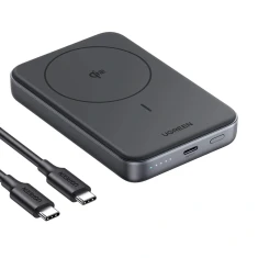Портативний зарядний пристрій Ugreen PB761 10000mAh Qi2 30W with USB-C Cable with MagSafe Black (6941876247639)