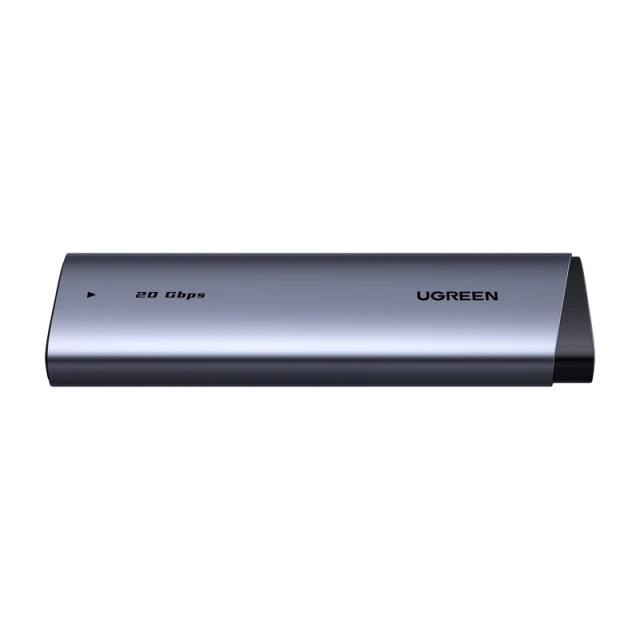 Корпус для жорсткого диска Ugreen CM767 M.2 NVMe/SATA USB-C with USB-C Cable Black (6941876251506)