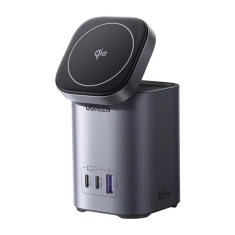 Мережевий зарядний пристрій Ugreen X555 2-in-1 65W GaN USB-A | 2x USB-C Black (6941876253210)